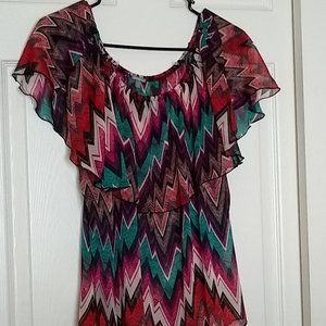 Woman's Charlotte Russe Elastic neckline top